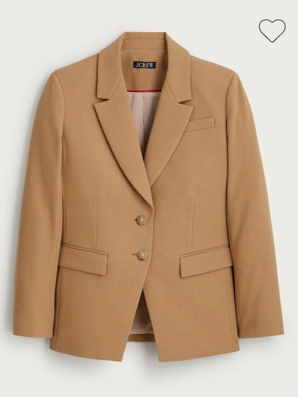 J. Crew Madelyn Blazer in 4 Season Stretch- Heather Burnished Saddle
